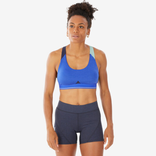 Women's Climbing Crop Top Edge - Blue Green